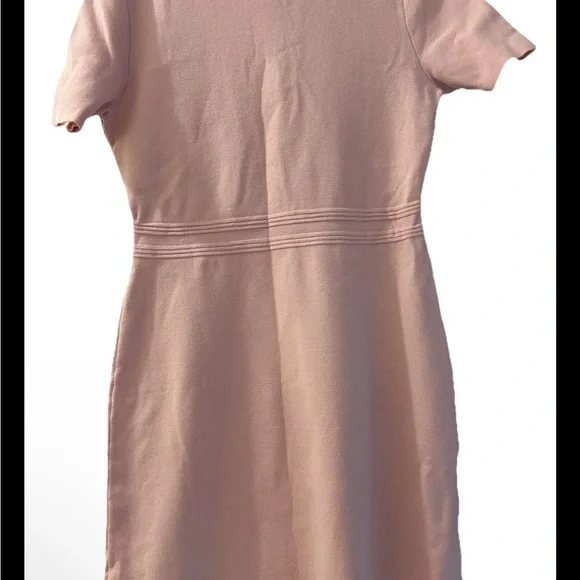 Elegant Sweater Pink Button Dress size Med - Picture 3 of 4